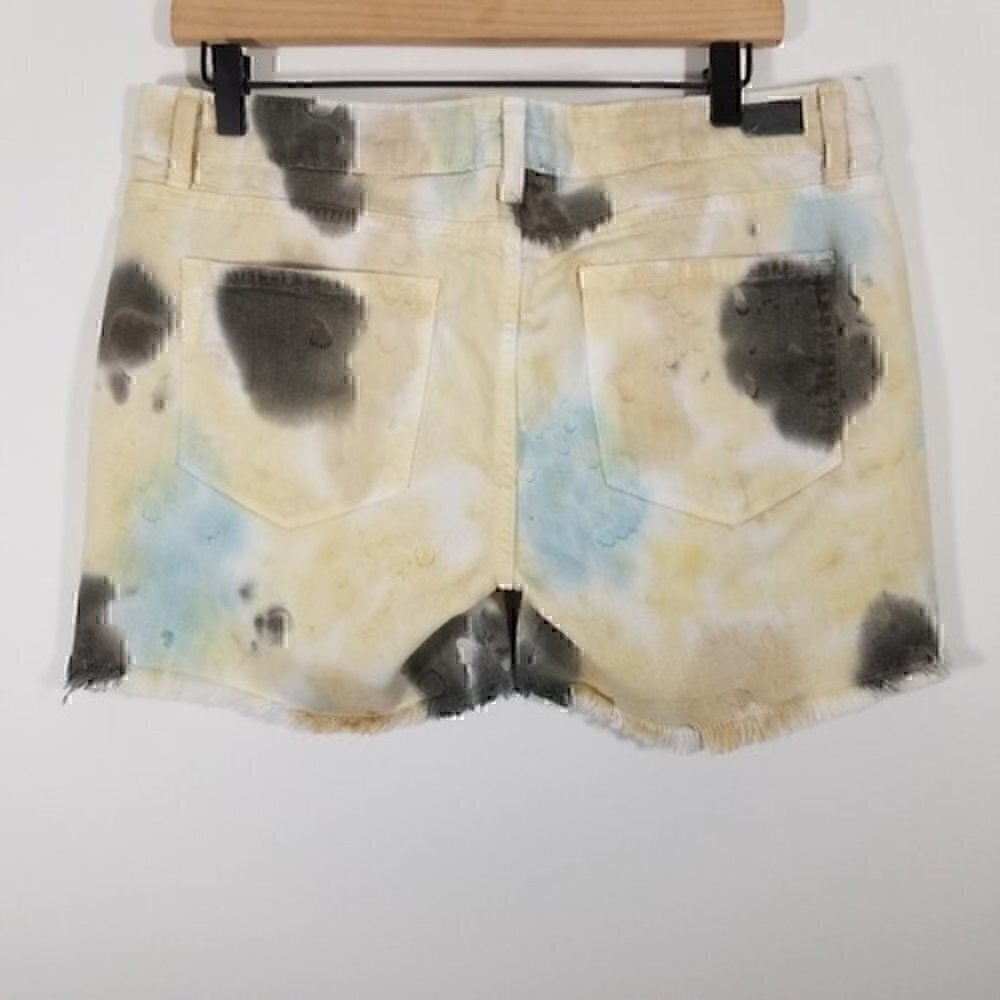 PAIGE Jimmy Jimmy Short Acid Wash Jean Shorts 30 - Picture 4 of 7